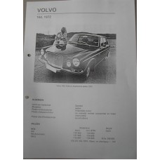 Afstelgegevens Volvo 164 1972 Olyslagers