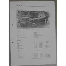 Afstelgegevens Volvo 164 1973 afstelgegevens / Olyslagers