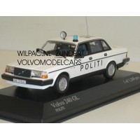 Volvo 240 GL 244 POLITI Deense Politie Minichamps 1:43