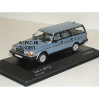 Volvo 245 240 Estate 1986 blauw metallic Minichamps 1:43