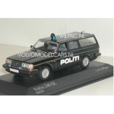 Volvo 240 245 Estate POLITI Deense Politie Denemark Minichamps 1±43