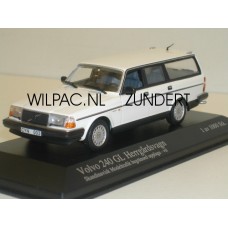 Volvo 245 240 Estate 1986 wit Minichamps 1:43 