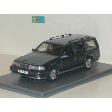 Volvo 960 Estate 1992 donkerblauw metallic Wilpac NEO 1:43