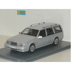 Volvo 960 Estate 1992 zilvergrijs metallic Wilpac NEO 1:43