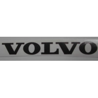 Sticker aluminium lichtmetalen velg VOLVO 60 x 8 mm. zwart