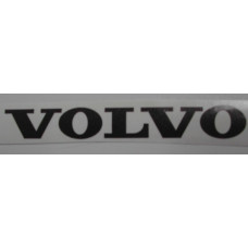 Sticker aluminium lichtmetalen velg VOLVO 90 x 11 mm. zwart