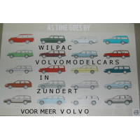 Poster As time goes by - Volvo Estates 70 x 100 cm. 