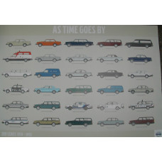 Poster As time goes by - Volvo 200 serie 70 x 100 cm. 