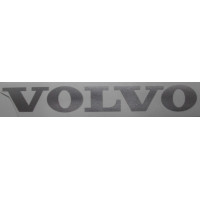 Sticker aluminium lichtmetalen velg VOLVO 90 x 11 mm. zilvergrijs