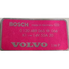 Sticker dynamo Bosch 55 Ampere Volvo B19 B21