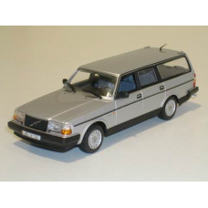 Volvo 245 240 Estate 1986 zilvergrijs met. Minichamps 1:43