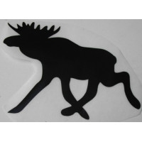 Sticker eland 125 x 88 zwart