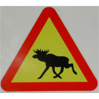 Sticker eland verkeersbord