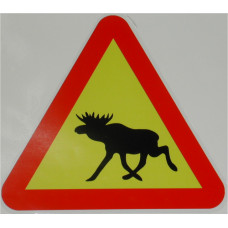 Sticker eland verkeersbord