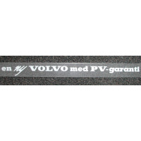 Sticker en ny VOLVO med PV-garanti