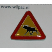 PIN Eland verkeersbord Zweden