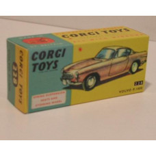 Doos Volvo P1800 Corgi Toys 228 1:43  REPRO en leeg