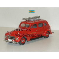 Volvo PV831 1950 Brandchef, Zweedse Brandweer rood Rob Eddie RE04x 1:43