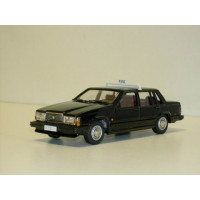 Volvo 740 GL 1987 Taxi zwart Rob Eddie RE32b 1:43