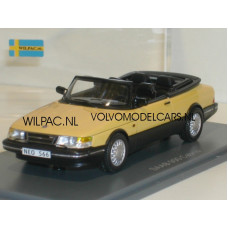 SAAB 900 Turbo Cabrio geel 1987 NEO 1:43