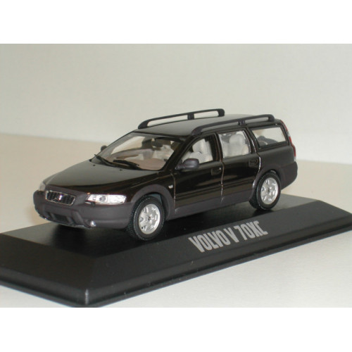 kapperszaak Afsnijden Oraal Volvo XC70 2000 donkerbruin metallic Minichamps 1:43