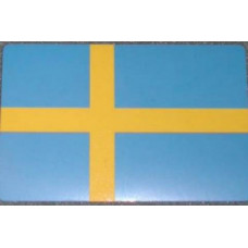 Sticker Zweedse vlag 80 x 52 mm