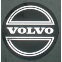 Sticker wieldop Volvo universeel 50 mm. chroom
