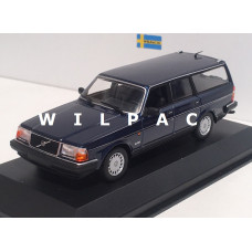 Volvo 245 240 GL Estate 1986 donker blauw metallic MAXIchamps 1:43