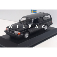 Volvo 245 240 GL Estate 1986 zwart MAXIchamps 1:43