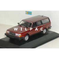 Volvo 245 240 GL Estate 1986 donkerrood metallic MAXIchamps 1:43