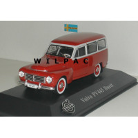 Volvo PV445 Duett 1953 rood grijs Atlas 1:43