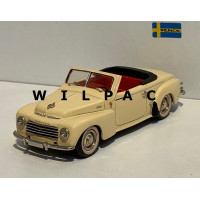 Volvo PV445 Valbo cabriolet 1953 goudgeel Tin Wizard 1:43