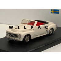 Volvo PV445 Valbo cabriolet 1953 wit Tin Wizard 1:43