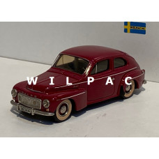 Volvo PV544 Sport 1965 Katterug donker rood Tin Wizard 1:43 