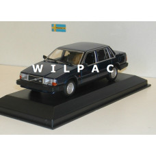 Volvo 740 GL 744 1986 donkerblauw metallic Maxichamps 1:43