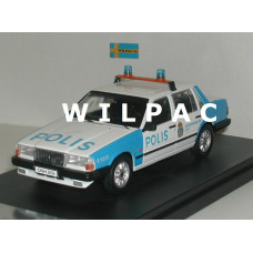 Volvo 740 Turbo Polis Zweedse politie Stockholm 1985 Premium X 1:43