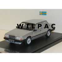 Volvo 740 Turbo zilvergrijs metallic 1985 Premium X 1:43