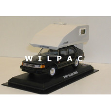 SAAB 900 Toppola Camper zwart o.b.v. Delprado 1:43