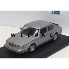 SAAB 900 Turbo Aero Coupe 1985 zilvergrijs metallic Ministyle 1:43