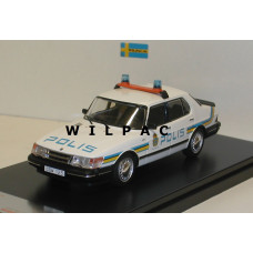 SAAB 900i Polis Zweedse politie Stockholm 1987 Premium X 1:43