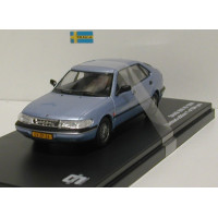 SAAB 900 V6 1994 blauw metallic Triple 9 1:43