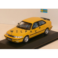 Saab 9-3 Coupe geel 1998 Minichamps 1:43