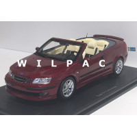 SAAB 9-3 Aero Cabrio rood metallic 2005 DNA Collectibles 1:18 000087