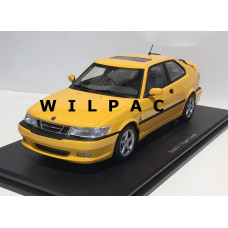 SAAB 9-3 Viggen Coupe geel 2000 DNA Collectibles 1:18