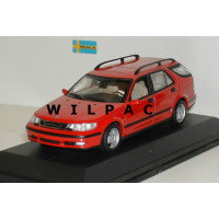 SAAB 9-5 Estate 1999 Imola rood Minichamps 1:43