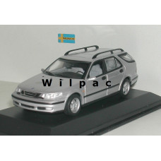 SAAB 9-5 Estate 1999 zilvergrijs metallic Minichamps 1:43