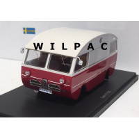 SAAB 95 HK Camper Caravan rood / wit 1965 Autocult 1:43