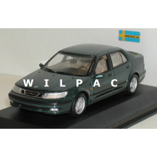 SAAB 9-5 Saloon 1997 donker groen metallic Minichamps 1:43