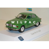 SAAB 96 1969 V4 groen Atlas 1:43