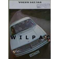 Folder Volvo 142 144 B20 RK 3448 modeljaar 1969 NL